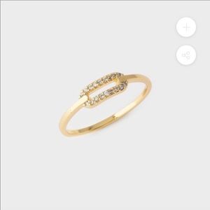 Gorjana 18k gold plated parker ring